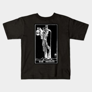 IX. The Hermit Tarot Card | Obsidian and Pearl Kids T-Shirt